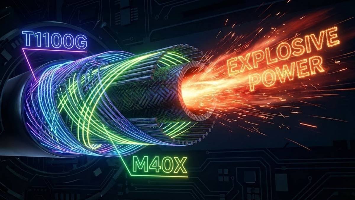 เทคโนโลยีคาร์บอน T1100G และ M40X ในก้าน Type-D