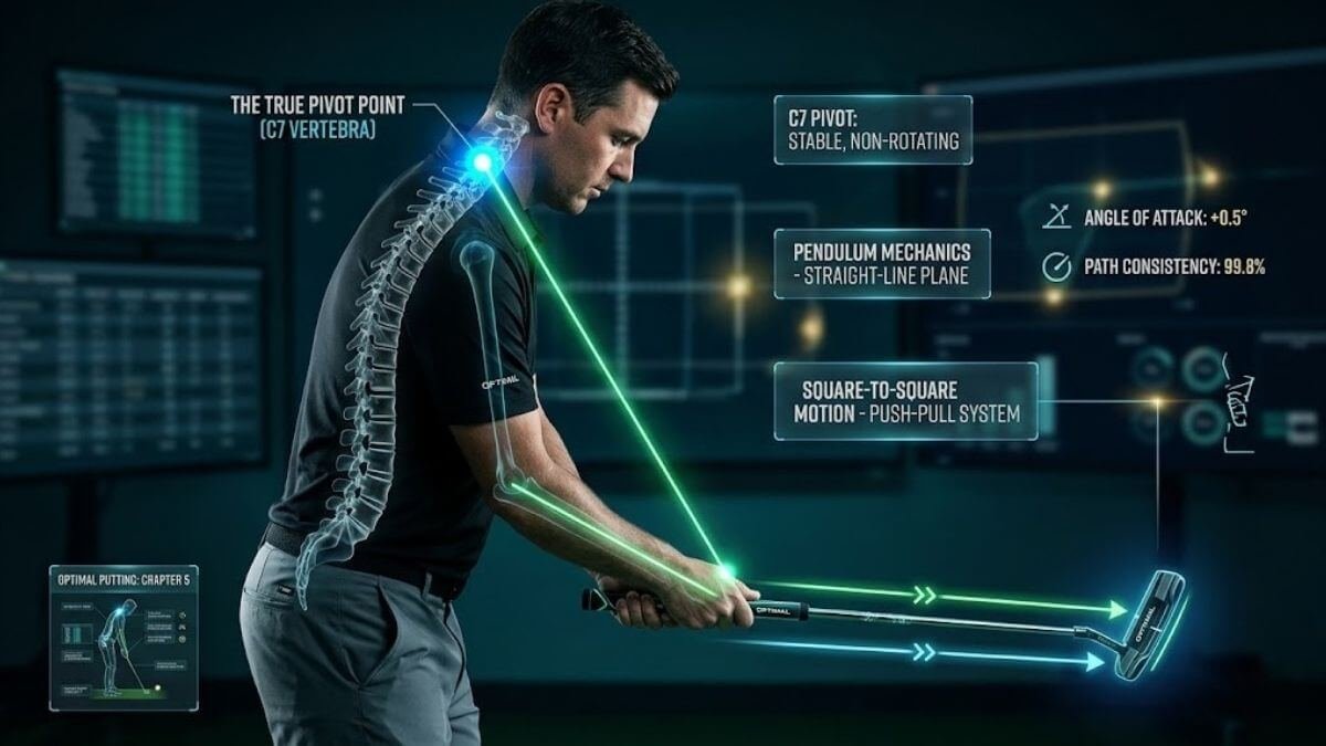 ภาพแสดงจุดหมุนที่แท้จริงบริเวณฐานคอ (C7) ที่ทำงานเหมือนลูกตุ้มนาฬิกาในการพัตต์