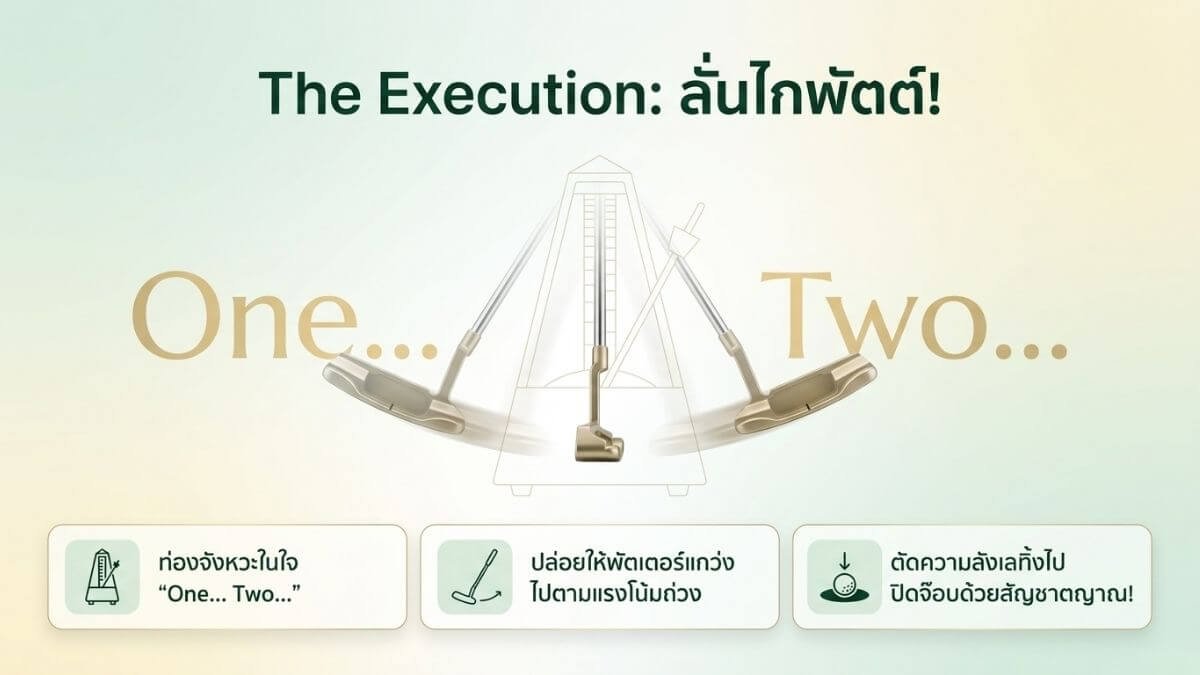 สโตรกพัตต์ที่ลื่นไหลและมั่นใจ ปราศจากความลังเลจากการคิดเยอะ