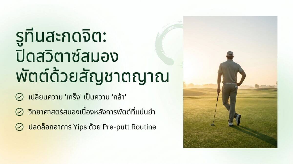สายตาที่สงบนิ่งและมีสมาธิ (Quiet Eye) ของนักกอล์ฟก่อนเริ่มสโตรกพัตต์