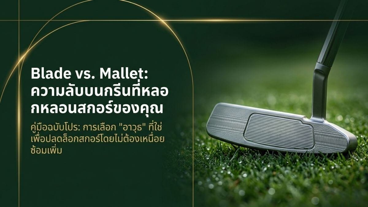 เลือกพัตเตอร์แบบไหนให้สกอร์ลด? Blade vs Mallet ความลับที่โปรไม่เคยบอกคุณ