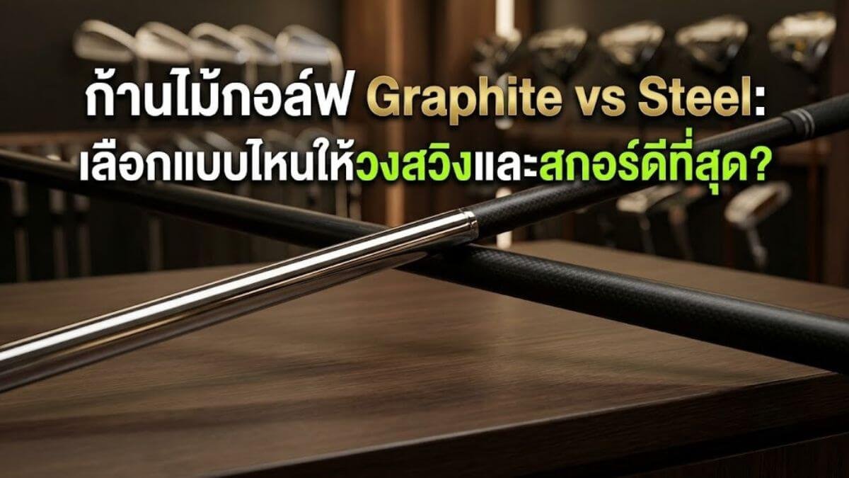 ก้านไม้กอล์ฟ Graphite vs Steel: เลือกแบบไหนให้วงสวิงและสกอร์ดีที่สุด?